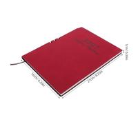 Lurrose Agenda hebdomadaire 2027 : Agenda A5, une semaine par page - Bloc-notes en anglais pour étudiants et travail de bureau - Calendrier scolaire daté, 76 feuilles/152 pages, rouge
