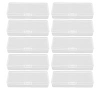Lurrose Boîte de Collecte de Lames de Rasoir en Plastique, Conteneur de Récupération Sécurisé 10 Pièces, Format Long, pour Salon de Coiffure et Usage Professionnel, Rangement Hygiénique