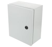Lurrose Boîte de jonction électrique : 30 x 25 x 14 cm, boîtier électrique intérieur et extérieur avec verrouillage de sécurité - Boîtier métallique mural étanche à l'eau et à la