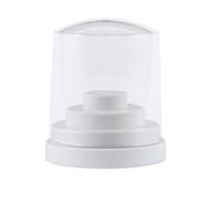 Lurrose Boîte de Rangement Blanche pour Embouts à Ongles 48 Trous en Abs, Organise et Protège Têtes de Meulage, Usage Professionnel et Domestique