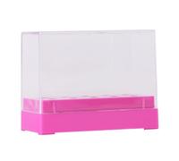Lurrose Boîte de Rangement en Plastique Organisateur et Présentoir Transparent pour Embouts de Perceuse à Ongles pour Bureau et Pratique de Manucure