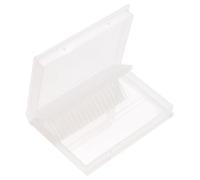 Lurrose Boîte de Rangement et Fonctionnel 20 Trous Design Multi-trous avec Couvercle Anti-poussière Portable pour Forets de Perceuse à Ongles pour Outils de Manucure