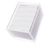 Lurrose Boîte de Rangement pour Nail Art à 6 Tiroirs en Acrylique Transparent, Organiseur Portable pour Faux Ongles et Accessoires de Manucure, Étui Pratique pour Décoration D’ongles Diy,