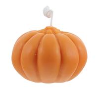 Lurrose Bougie Parfumée en Paraffine Forme Citrouille Orange, Compacte et Créative pour Décoration Intérieure et Usage Quotidien Cuisine
