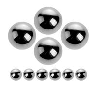 Lurrose Boules d'agitation en acier 20pcs pour mélange de peinture et sprays artisanaux, agitateur pour vernis à ongles, outil nail art professionnel