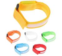 Lurrose Bracelets Lumineux LED 6pcs en Nylon Légers et Super Brillants, pour Fêtes et Activités en Extérieur, Glow In The Dark pour Soirées et Concerts