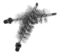 Lurrose Brosse de Ramonage Cheminée 35 Mm en Fil D’Acier Inoxydable, Lot 2 Pièces, Outil de Nettoyage Multifonction pour Conduits de Sécheuse et Ventilation, Kit Entretien Poêle