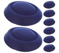 Lurrose Chapeau Lot de 8 Bleu Marine en EVA, Bases Légères pour Coiffure DIY, Accessoires pour Femmes, Couvre-Chefs pour Événements et Loisirs