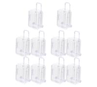 Lurrose Coffret Cadeau Compartiments Internes Mini Valise 10pcs en Ps Blanc, Compact et Portable pour Occasions Spéciales et Anniversaires
