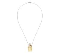 Lurrose Collier flacon de parfum en verre 3 ml | Diffuseur d'huiles essentielles avec bouchon couronne | Pendentif flacon de parfum, bijou souvenir pour femme