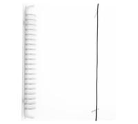 Lurrose Couverture Rigide Transparente pour Classeur à 20 Trous A5 en Pp, Légère et Facile à Nettoyer Fermeture à Ceinture, pour L'écriture Créative Croquis