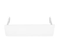 Lurrose Déflecteur D'air de Climatisation Pliable et Anti-goutte en Pp Blanc, Pare-brise de Climatisation Anti-souffle Direct pour Fête Estivale au Bureau