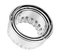 Lurrose Emporte-pièces Ronds en Acier Inoxydable 3 Pièces pour Fondant et Brownies, Résistant Rouille, Pâtisserie Cuisine Argentée