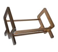 Lurrose Étagère à Livres en Bambou Résistance Saleté et Surface Lisse, Pupitre Pratique pour Bureau ou Maison, Finition Soignée et Design Solide