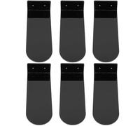 Lurrose Étagères Flottantes à Chaussures Support Mural Décoratif en Acrylique Noir Set de 6 Pièces pour Chaussures de Basket- Homme pour Rangement Sportif