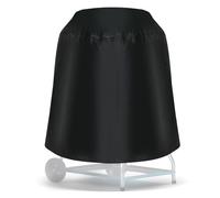 Lurrose Housse de Barbecue Extérieure Imperméable, Couvercle de Grille Rond, pour Fire Bowl et Fire Pit, Polyester, Noir, Ronde, 70x70cm, Extérieur
