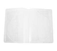 Lurrose Housse Transparente Étanche pour Cahier A5 Pochette Intégrée, Couverture Rigide Réutilisable, pour Étudiants et Protection de Carnets