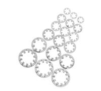 Lurrose Kit de 300 Rondelles Frein en Acier Inoxydable Argentées, Forme Étoile, pour Blocage Solide et Fixation Sécurisée