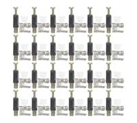 Lurrose Kit de Fixations à Came Excentriques 20 Pièces pour Réparation de Meubles, Compatible avec Armoires et Commodes, Assemblage Stable en Alliage de Zinc et Plastique