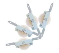 Lurrose Kit de Réparation Facile à Installer 4 Pièces pour Parasol Extérieur Poulie en Plastique et Acier pour Parasol Déporté et Fête Patio