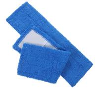 Lurrose Lot de 2 Têtes de Rechange pour Balai en Polaire Corail Absorbant Cheveux et Débris, Lingettes Microfibre pour Nettoyage Sols Humides en Hôtels et Restaurants