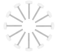 Lurrose Lot de 50 Boutons de Serrage Manuels en Plastique M4x30 Poignée Moletée pour Réglage Flexible et Fixation Uniforme, pour Réparation de Machines