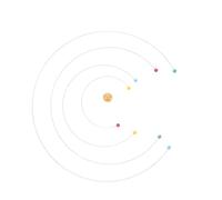Lurrose Mobile Suspendu Atomique et Robuste Structure D'atome Équilibrée en Métal pour Décoration Scientifique Modèle D'astronomie Moderne de Salle de Classe