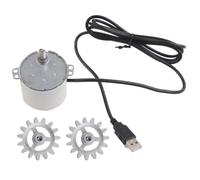 Lurrose Moteur de Barbecue Rotatif 5v en Acier Carbone pour Rôtissoire DIY, Moteur Compact pour Cuisson Uniforme Lors D'événements BBQ et Grandes Réunions Familiales