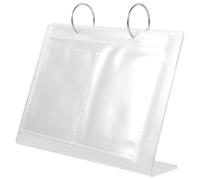 Lurrose Organisateur D'autocollants pour Ongles en Acrylique Léger Grosse Capacité, Album de Rangement Simple et Élégant pour Exposer Individuellement Décalcomanies Nail Art