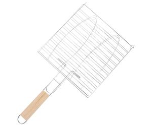 Lurrose Panier à Griller en Acier Inoxydable 1 Pièce Barbecue Portable Noir Couleur Aléatoire | Grille à Maillage Uniforme, Usage Multifonction, pour Jambon et Steak Lors de Repas en Groupe Couleur Aléatoire