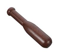 Lurrose Pilon à Ail Facile à Ranger en Bois de Poulet Marron 19,5cm Design Ergonomique pour Préparer Soupes et Caillés Cuisine