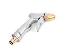 Lurrose Pistolet Pulvérisateur D'eau Haute Pression Multifonctionnel en Alliage de Zinc et Cuivre, Buse Argentée pour Nettoyage Voiture et Arrosage Jardin Rapide et Pratique