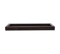 Lurrose Plateau Décoratif en Bois Robuste pour Bougies et Rangement Multifonction, Forme Rectangulaire Élégante, Style Rustique pour Salle de Bain Cuisine