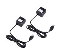 Lurrose Pompe à Fontaine à Eau pour Animaux 2pcs USB Silencieuse en Plastique, Débit Maximum 180l/h, pour Fontaines en Résine et Rocailles