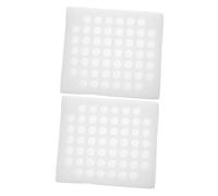 Lurrose Porte-œufs de Caille Portable et Gain de Place Réutilisable en Mousse Blanche Lot de 2 pour Protéger les Œufs Insert Délicat la Maison