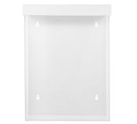 Lurrose Présentoir Mural Transparent en Acrylique pour brochures et dépliants, avec Couvercle, 29,5 x 21,5 cm (11,6 x 8,5 Pouces). Présentoir à Prospectus en Plastique pour Bureaux et salles