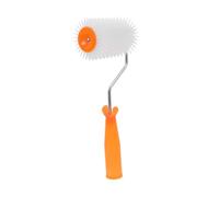 Lurrose Rouleau Autonivelant pour Sol Époxy en Plastique Picots 13mm pour Éliminer les Bulles, Outil Anti-mousse Solide pour Peinture de Sol