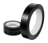 Lurrose Ruban Adhésif Toilé Noir Étanche 3 Rouleaux de 20m pour Réparation Rapide, Usage Extérieur, Plastique Dur et Céramique, Haute Résistance et Facile à Appliquer