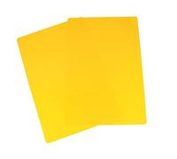 Lurrose Set de 5 Tapis D'écriture en Plastique PP Léger et Facile à Nettoyer, sous-Main Bureau Jaune pour Usage Scolaire et Professionnel