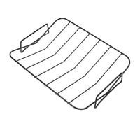 Lurrose Support de Barbecue Portable D'extérieur en Métal Fer Noir, Pliable | Structure en V, Pieds Surélevés, Cuisson Uniforme, Rangement Compact, pour Camping et Rôtissage au Four