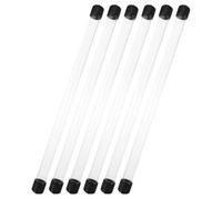 Lurrose Tubes de Rangement Ronds Transparents en PVC Léger Lot de 6 avec Couvercle, Étanchéité Design Simple et Portable Adaptés pour Bâtons de Parfum D'agarwood de 10g