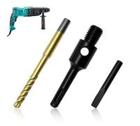 Lurtgex® Adaptateur SDS Plus M16, rallonge SDS, avec foret de centrage et cale d'éjection pour carotteuse, scie cloche, adaptateur de foret pour carrelage, mandrin