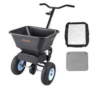 Luscriate - Épandeur d'engrais 45,2kg, largeur 0-3m, semoir à pousser, roues 33cm