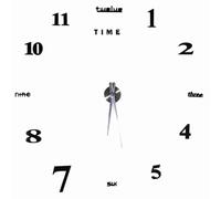 Lusesse 3D Horloge Murale DIY Horloge Murale Digitale Autocollant Frameless Mouvement Silencieux Grande Horloge Murale Moderne pour Chambre Cuisine Salon Bureau Hôtel Restaurant