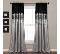 Lush Decor 16T004563 Panneau de Nuit pour Salon, Chambre à Coucher, Salle à Manger (Rideau Simple), 241,3 x 106,7 cm, 238,8 x 106,7 cm