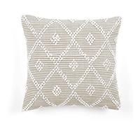 Lush Decor Adelyn Housse de Coussin décorative Neutre 50,8 x 50,8 cm