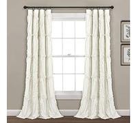 Lush Decor Avon Rideau de fenêtre Sydney - 137,2 cm de Large x 213,4 cm de Long - Ivoire