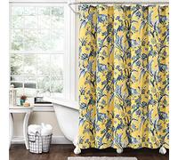 Lush Decor Dolores Rideau de Douche Jaune 183 x 183 cm