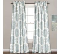 Lush Decor fenêtre Panneau de Rideau occultant Paire Ensemble, Bleu, 213,4 x 132,1 cm