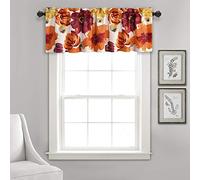 Lush Decor Leah Cantonnière filtrant la lumière Motif floral Rouge et orange 132,1 x 45,7 cm (l x L) - Rideau floral - Décoration printanière - Fleurs florales colorées - Cantonnières de salle de bain
